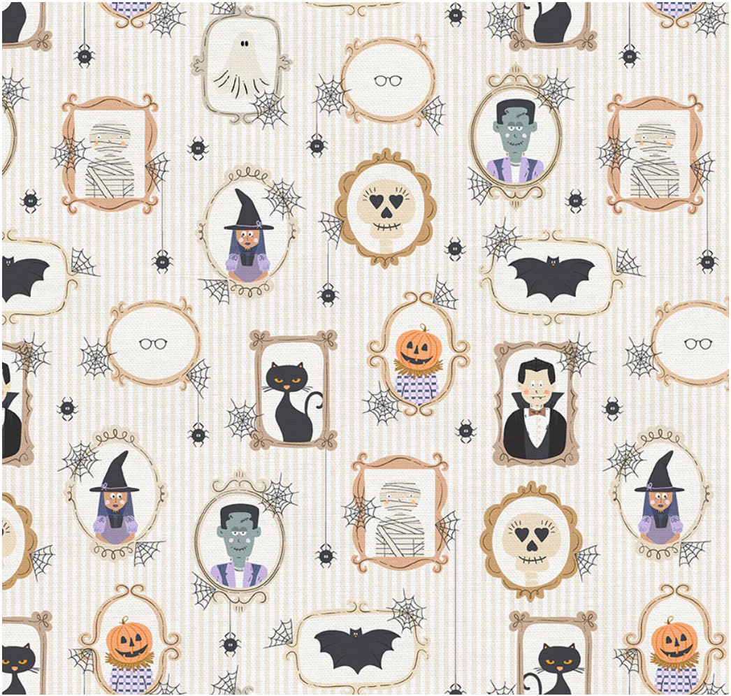Ghoulish Gallery Bouffant Poppy Scrub Hat