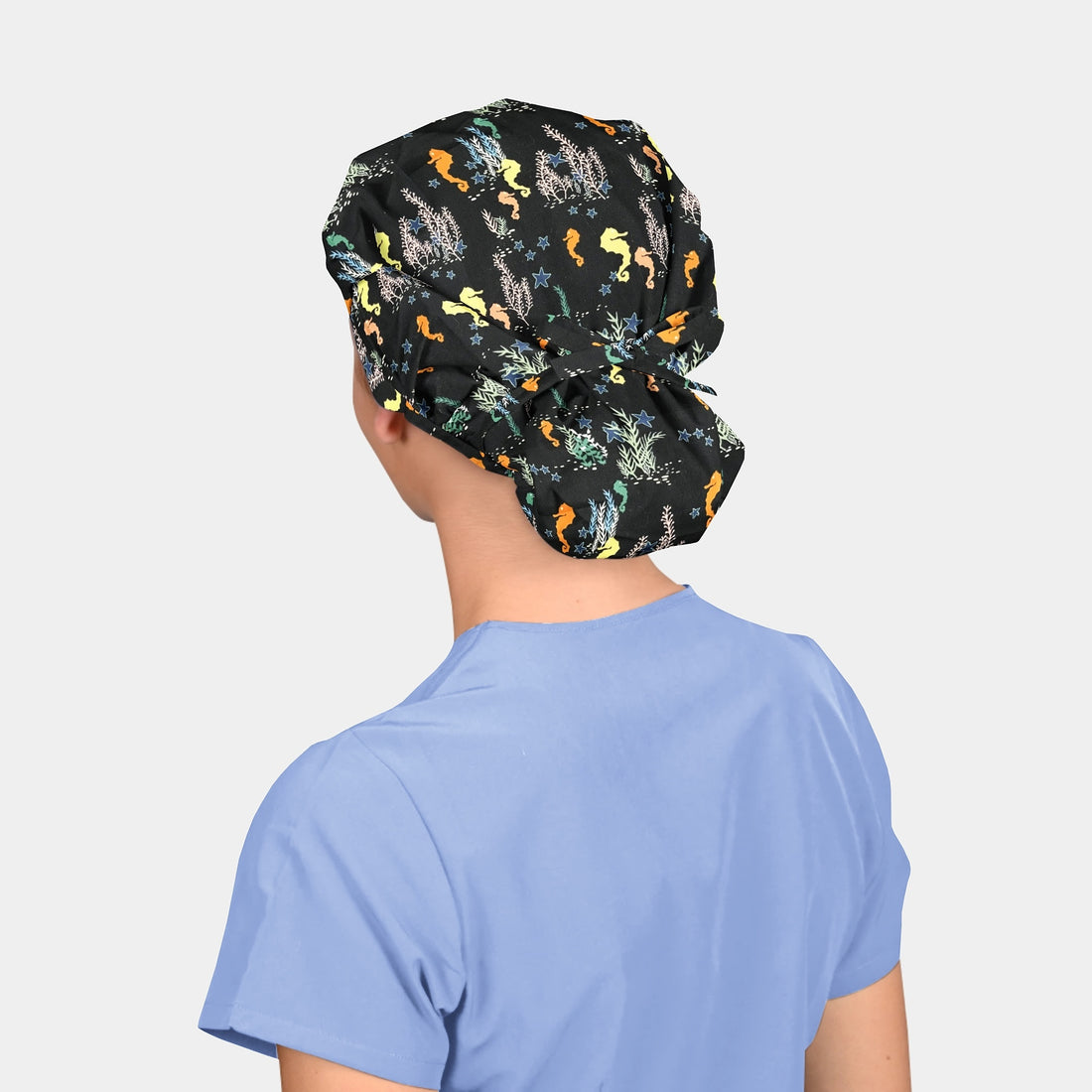 By The Sea - Poppy Bouffant Surgical Scrub Hats