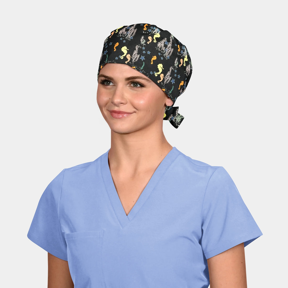 By The Sea - Pixie Surgical Scrub Hats