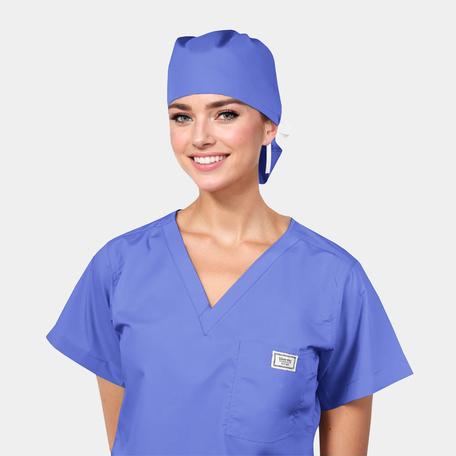 Calypso Blue - Pony Scrub Hat