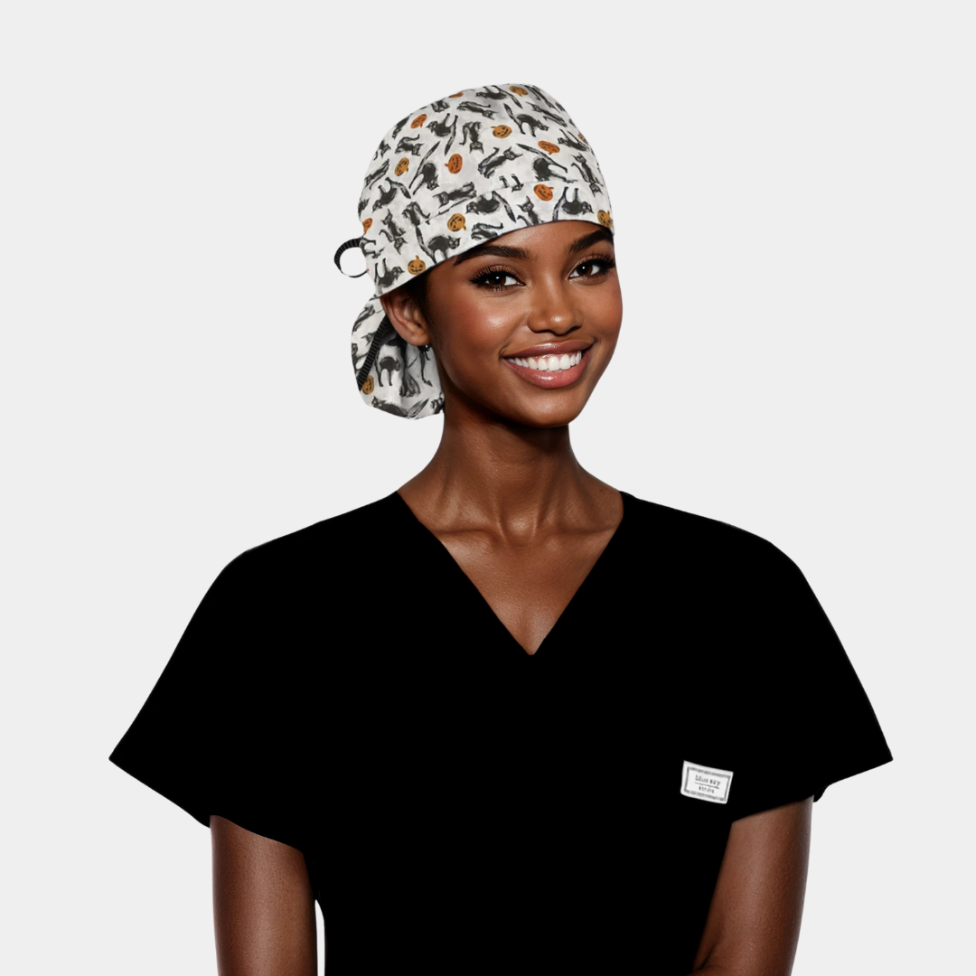 Cat-Tastic Fright - Splendid Surgical Scrub Hats