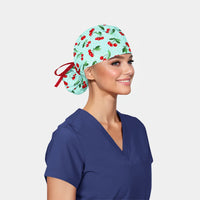 Cerezas - Pony Scrub Caps