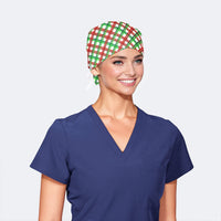 Christmas Plaid - Stellar Scrub Hats