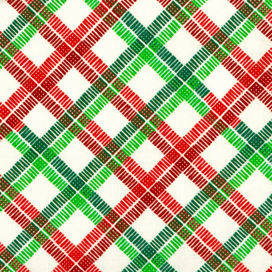 Christmas Plaid - Stellar Scrub Hats