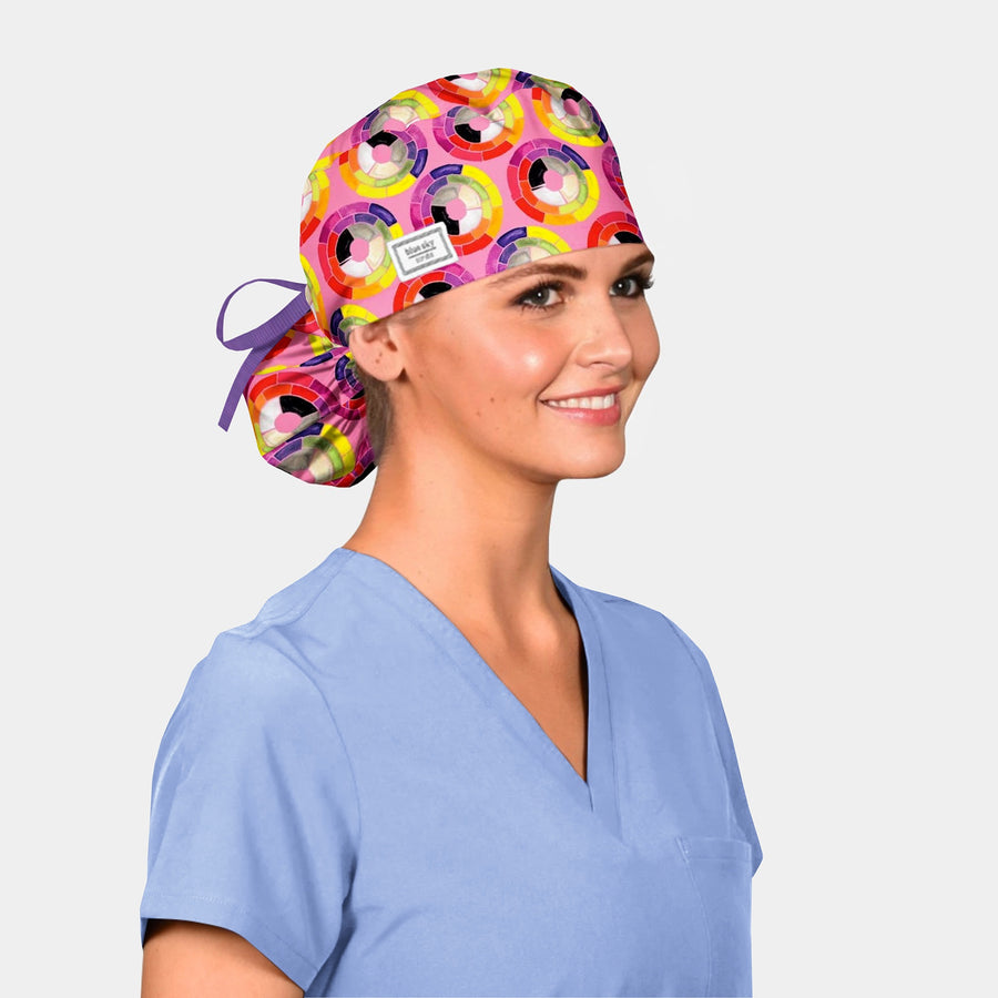 Colorwheel - Pony Surgical Scrub Cap