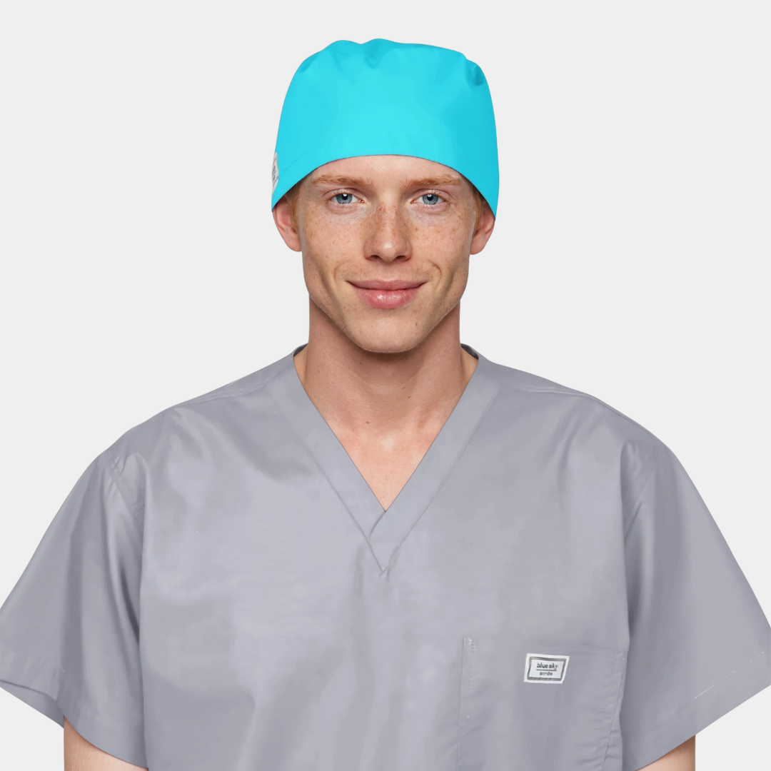 Turquoise Men’s Scrub Cap – Comfortable Surgical Cap for Healthcare Professionals