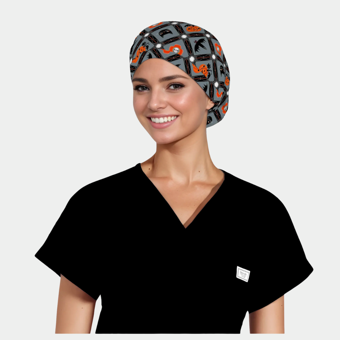 Cryptic Crosshatch - Stellar Surgical Scrub Caps