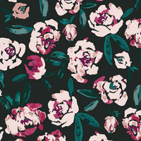 Blackfield Blooms - Ponytail Surgical Scrub Cap