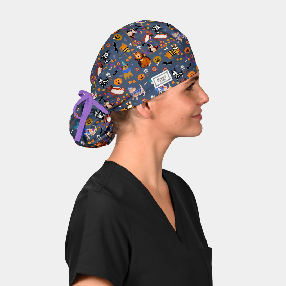 Wag-O-Ween Ponytail Surgical Women’s Scrub Cap