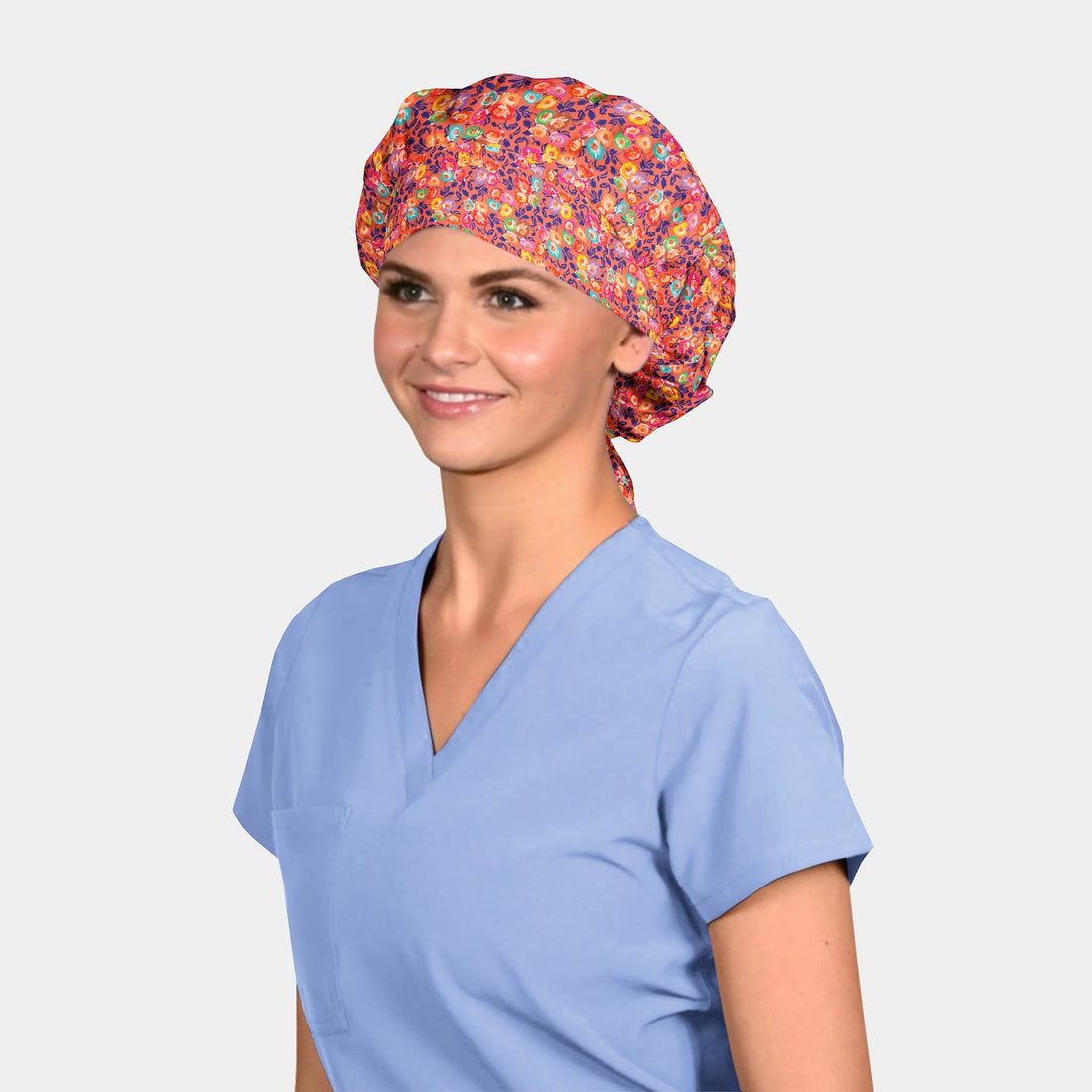 Delights in Bloom - Poppy Bouffant Scrub Caps