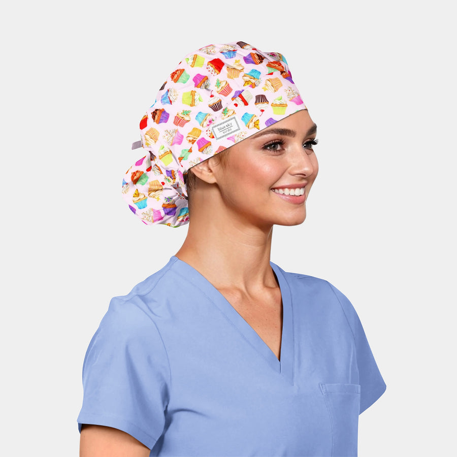 Enticing Sweets - Poppy Bouffant Surgical Caps