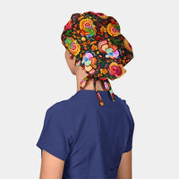 Feathered Fall Fiesta- Poppy Bouffant Scrub Hat