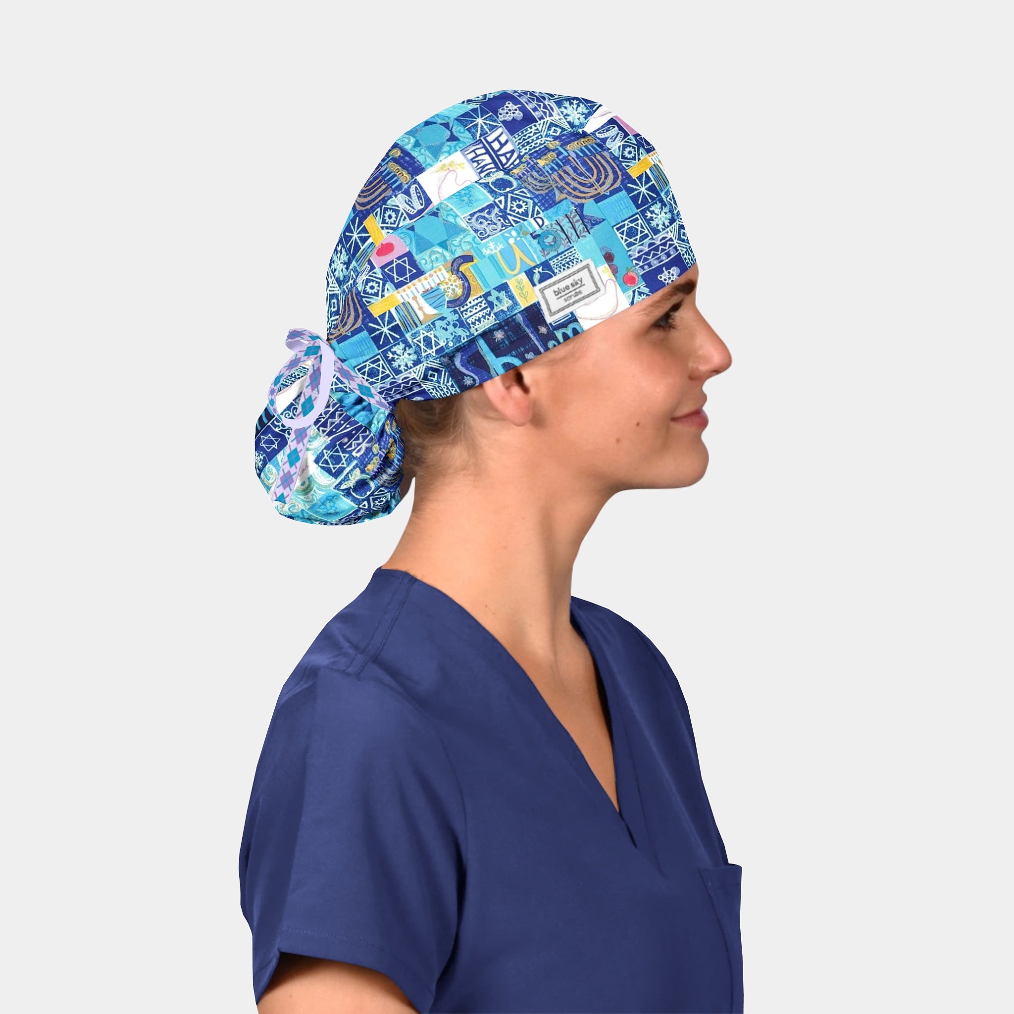Festival Of Lights - Pony Scrub Cap – Blue Sky Scrubs