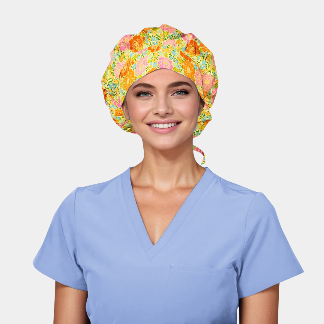 Peachy Blossom Garden Poppy Bouffant Women&