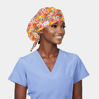 Midsummer Bloomfest Poppy Bouffant Women's Scrub Hat