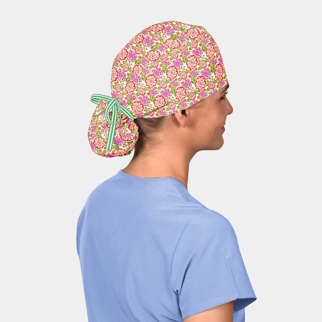 Folk Floral - Pony Surgical Caps