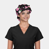 Garden of Strength - Poppy Bouffant Surgical Scrub Hat