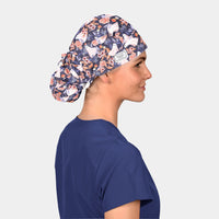 Ghostly Fields - Poppy Bouffant Scrub Hats