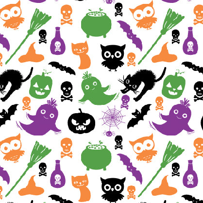 Ghostly Halloween - Compression Scrubs Socks