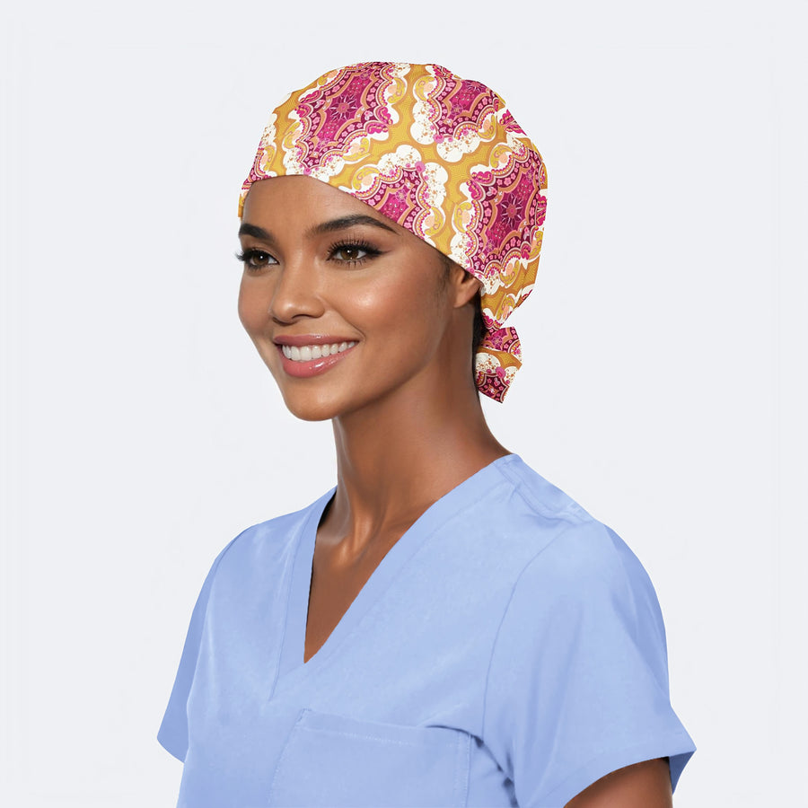 Golden Hour Paisley - Pixie Scrub Hat