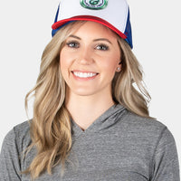 Good Times Trucker Hat - Multi with Green Patch
