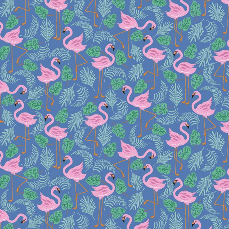 Greater Flamingo- Poppy Bouffant Surgical Scrub Caps