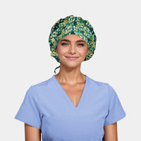 Green Horizon - Poppy Bouffant Surgical Hats