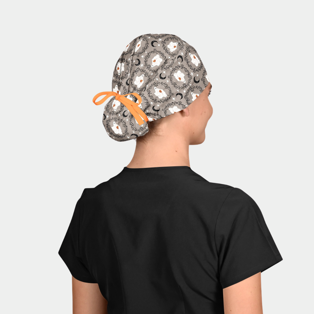 Midnight Boo Stellar Women’s Surgical Scrub Cap