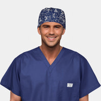 Happy Hanukkah - Men's Surgical Scrub Cap