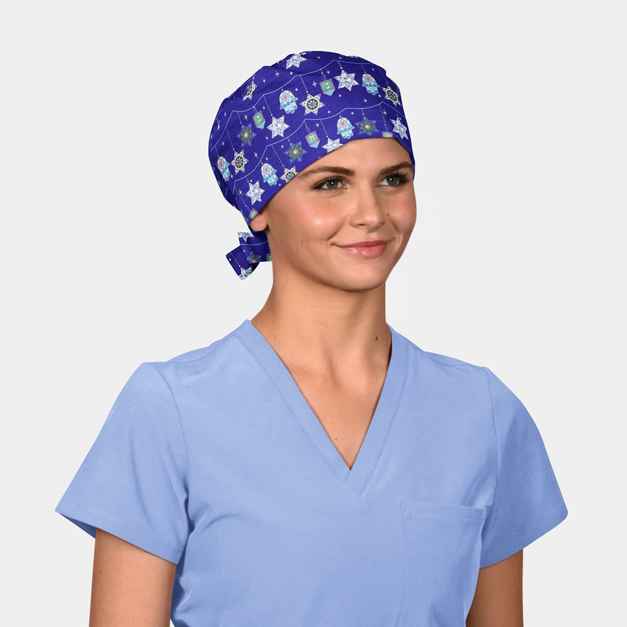 Hanukkah - Pixie Surgical Hat