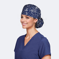 Happy Hanukkah - Pony Surgical Scrub Cap