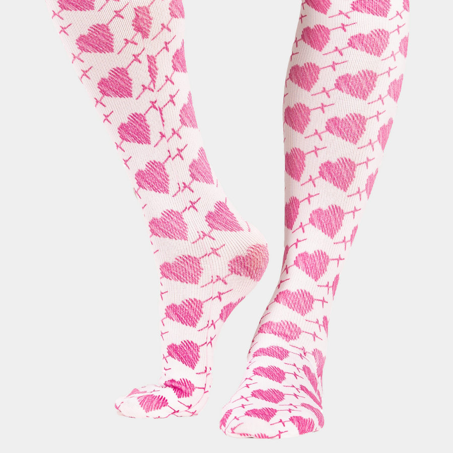 Heartbeat Compression Scrubs Socks