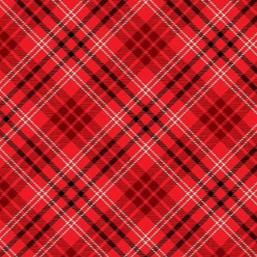 Holiday Tartan - Poppy Surgical Caps