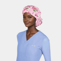 Hope in Bloom - Poppy Bouffant Medical Scrub Cap