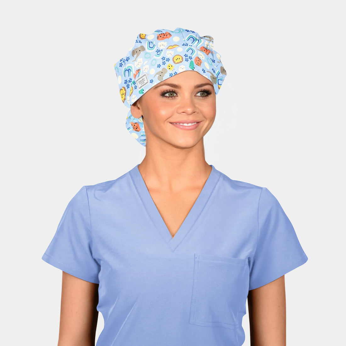 Ice Blue Dreams - Poppy Surgical Head Caps