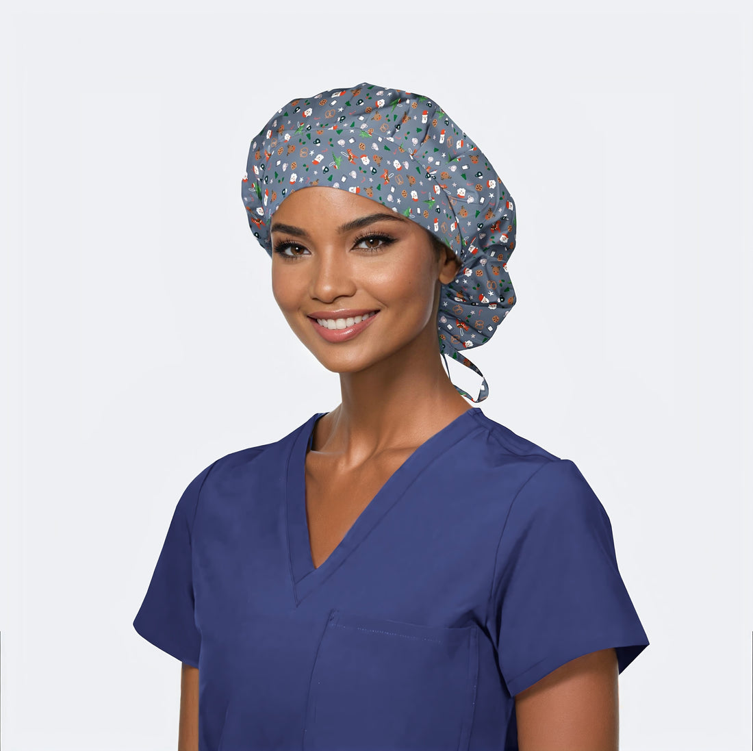 Jolly Tidbits - Poppy Bouffant Scrub Hats