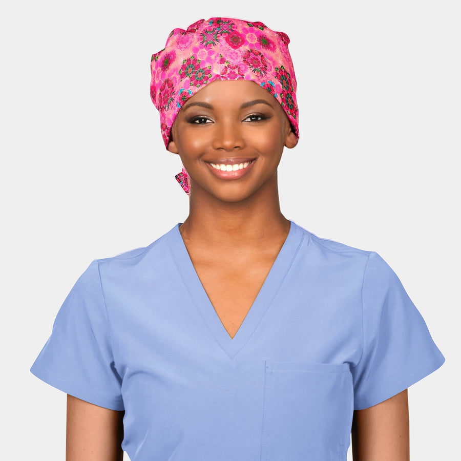 Kaleidoscope de Fleur - Pixie Scrub Hats