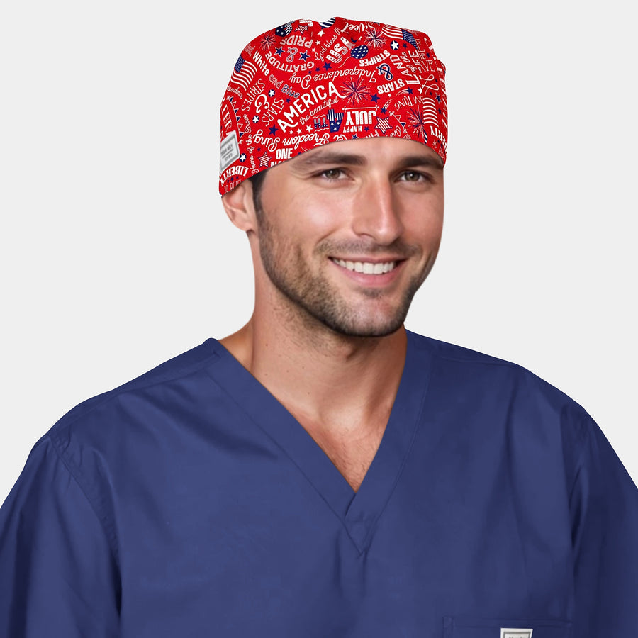 Land of the Free - Men's Scrub Caps