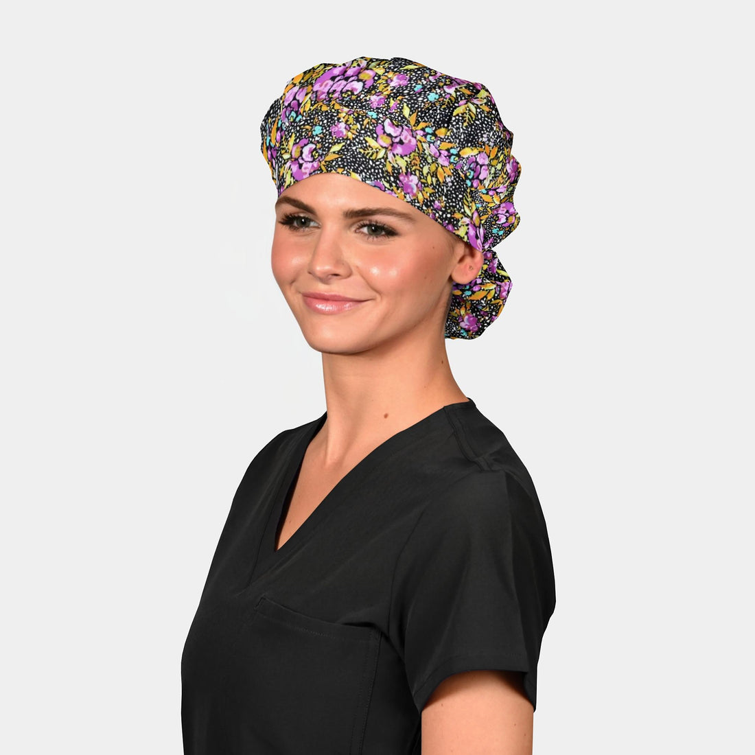 Lilacism - Poppy Bouffant Surgical Caps