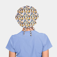 Lolly Dots Poppy - Surgical Head Caps