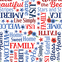 Red White & Bloom Ponytail Scrub Hat