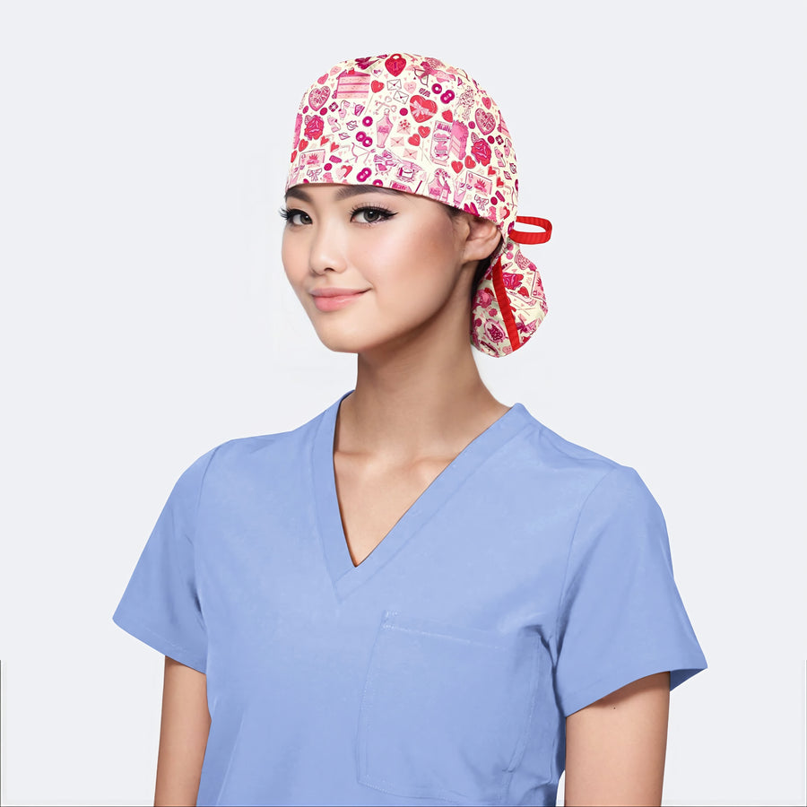 Love Doodles - Pony Surgical Scrub Hats