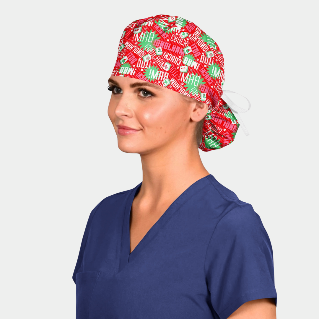 Let’s Mahj Ponytail Surgical Cap
