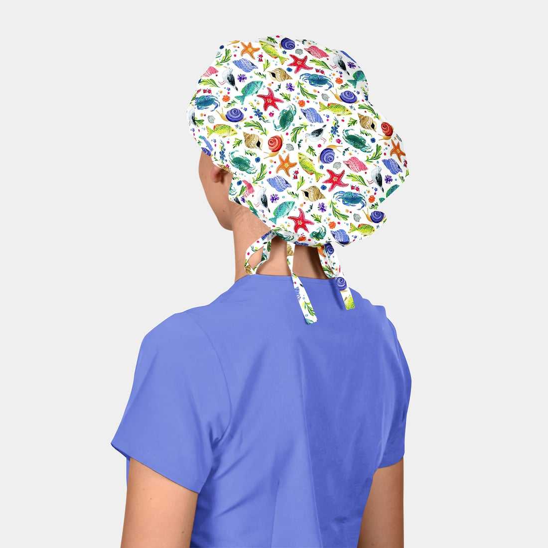 Marina - Poppy Bouffant Scrub Caps