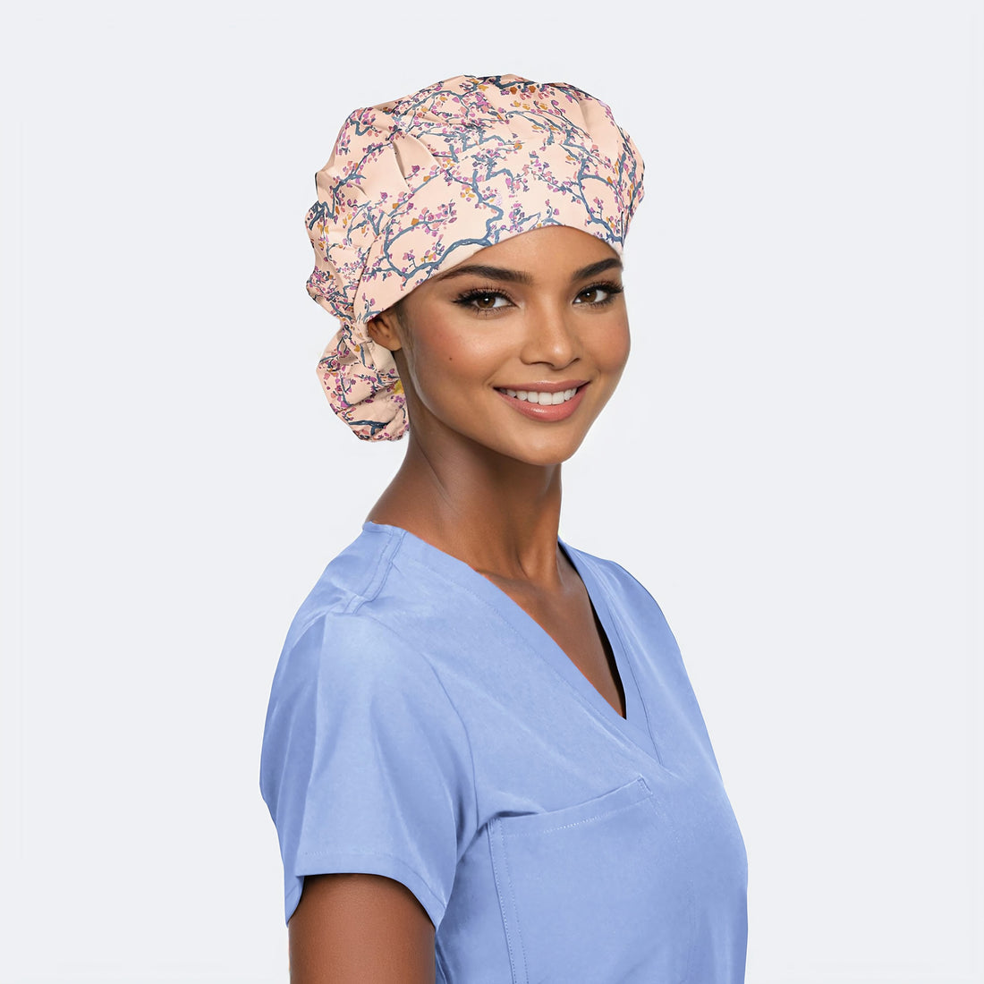 Mauve Whispers - Poppy Bouffant Surgical Cap