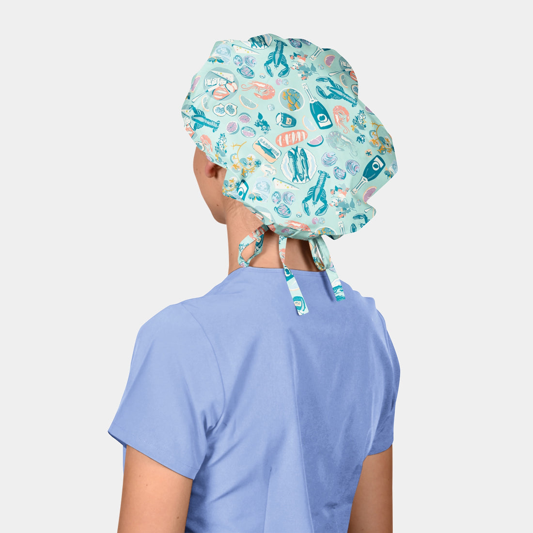 Seaside Social - Poppy Bouffant Medical Scrub Cap