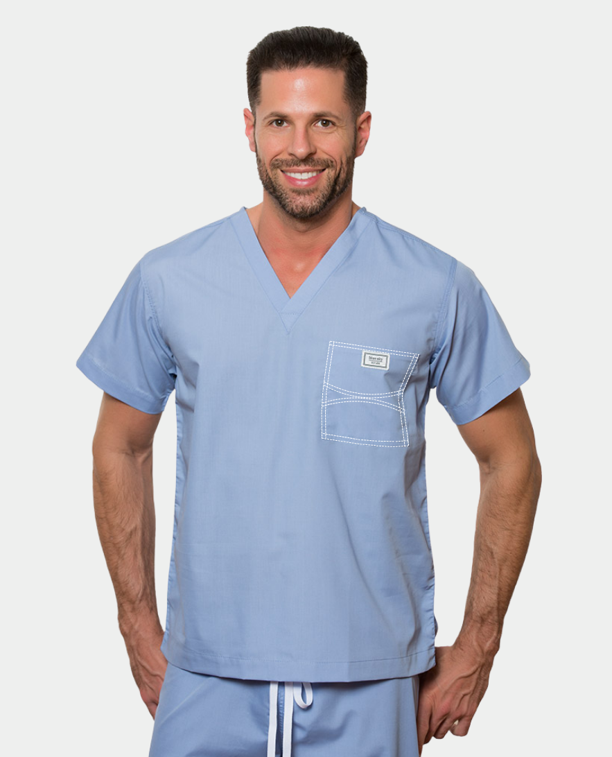 LARGE - Mens One Of A Kind Scrub Tops - FINAL SALE