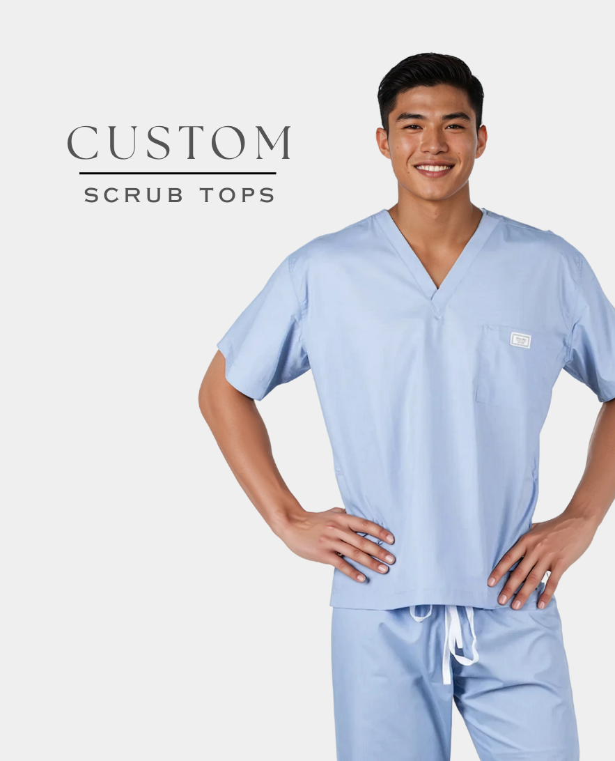 Mens Custom Scrub Tops