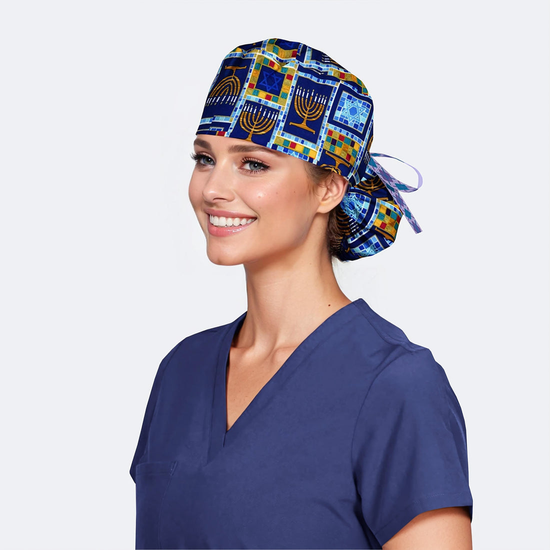 Menorah - Pony Surgical Scrub Cap