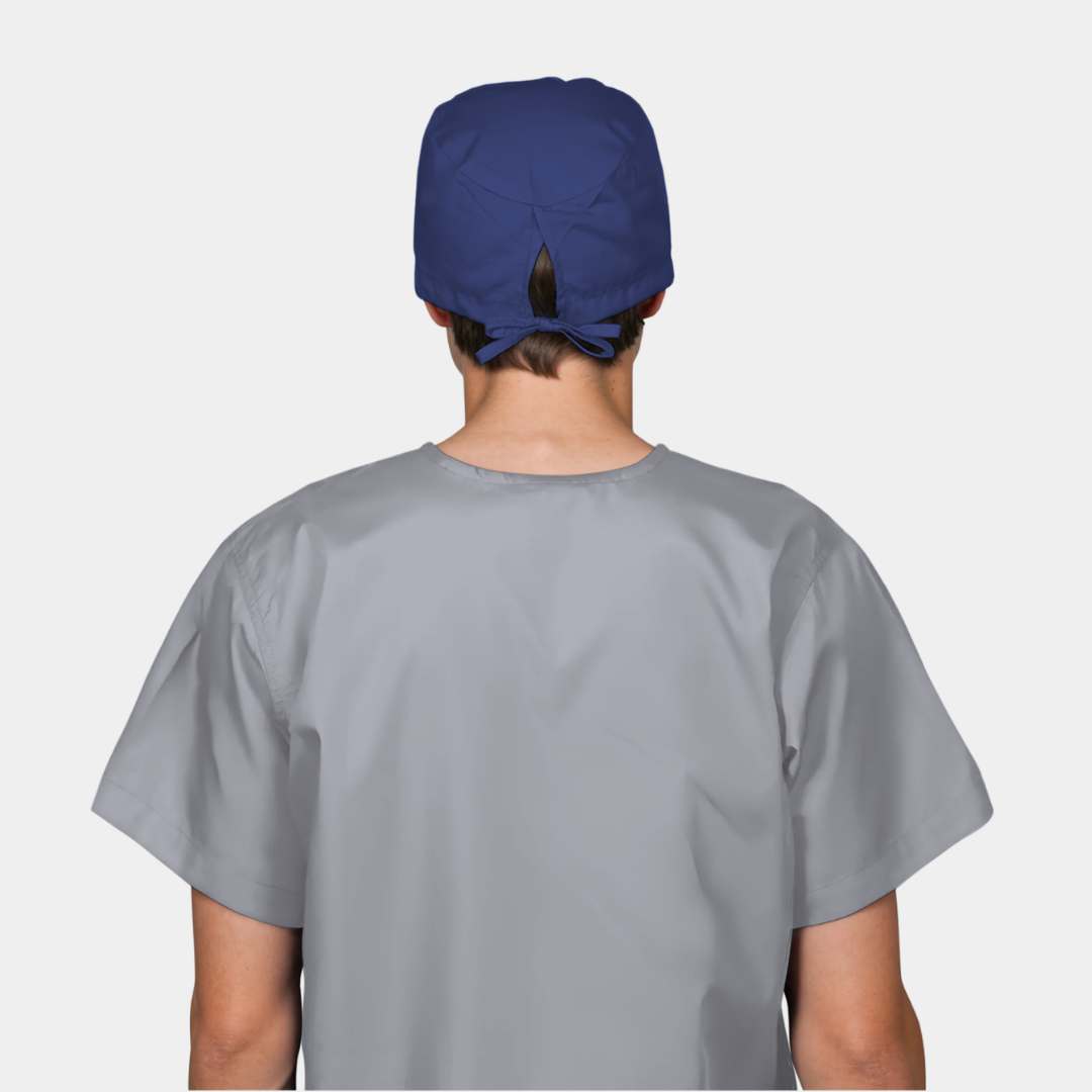 Navy Blue Men’s Scrub Hats – Professional Surgical Caps for Healthcare Professionals